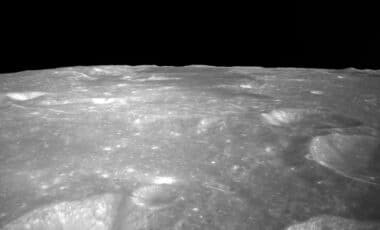 Far Side Of The Moon Imaged By The Chang'e 6 Lander As It Approached Its Landing Site.