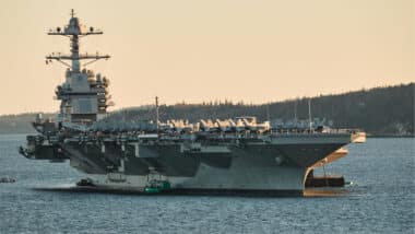 Gerald R Ford Class Supercarrier Worlds Longest Aircraft Carrier 337 Meters