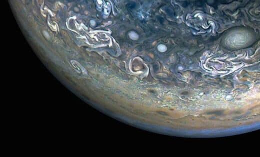 Juno’s Latest Flyby Reveals Stunning Chaotic Clouds On Jupiter