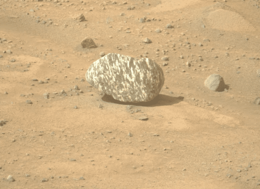 How Did It Get There A Mysterious Black And White Striped Rock Discovered On The Surface Of Mars