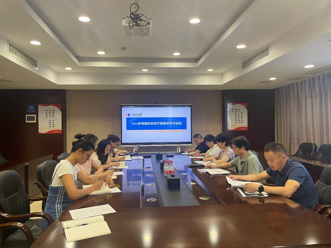 星空官方网页版纪委召开2023年专兼职纪检干部集中学习会议